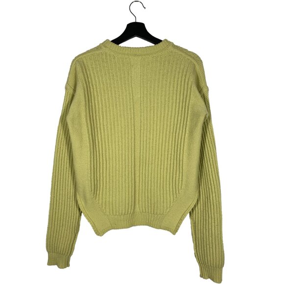 RP18F4660-KTI Rick Owens F/W18 Sisyphus Fisherman Knit 62 Lime womens size XS - Picture 2 of 6